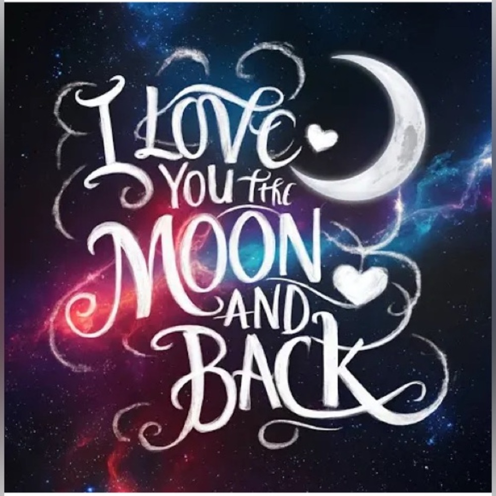 New- 15in x 15in Diamond Art Kit I Love You to the Moon and Back